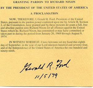 ford pardons nixon